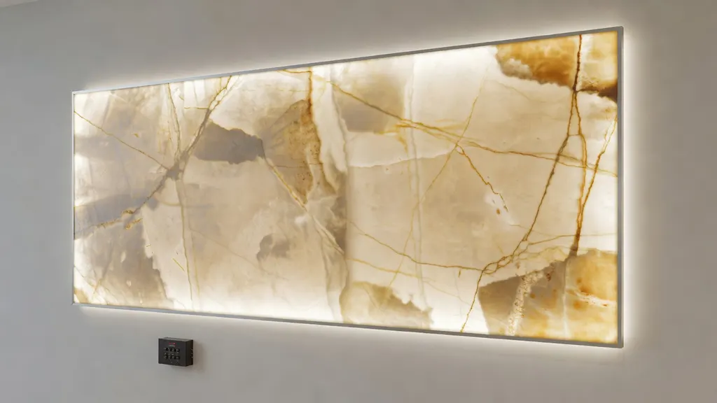 Podświetlany Kamień Na Ścianie